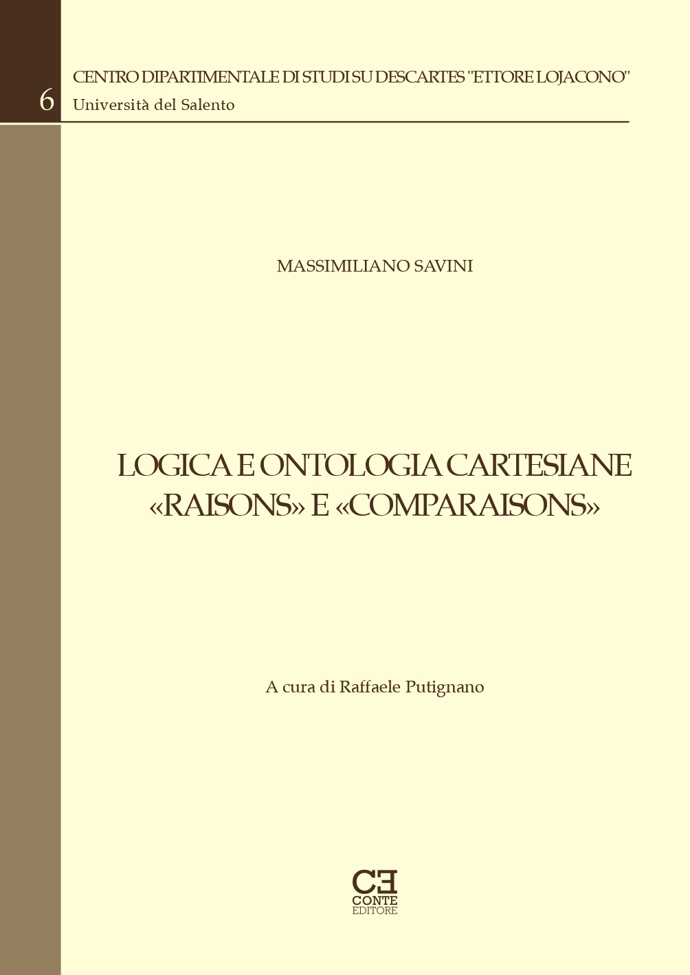 Savini Logica e ontologia cartesiane Copertina page 0001