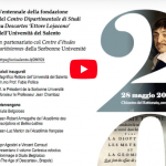 Ventennale del Centro di Studi dipartimentale su Descartes "Ettore Lojacono" - 28 maggio 2021 (Lecce)
