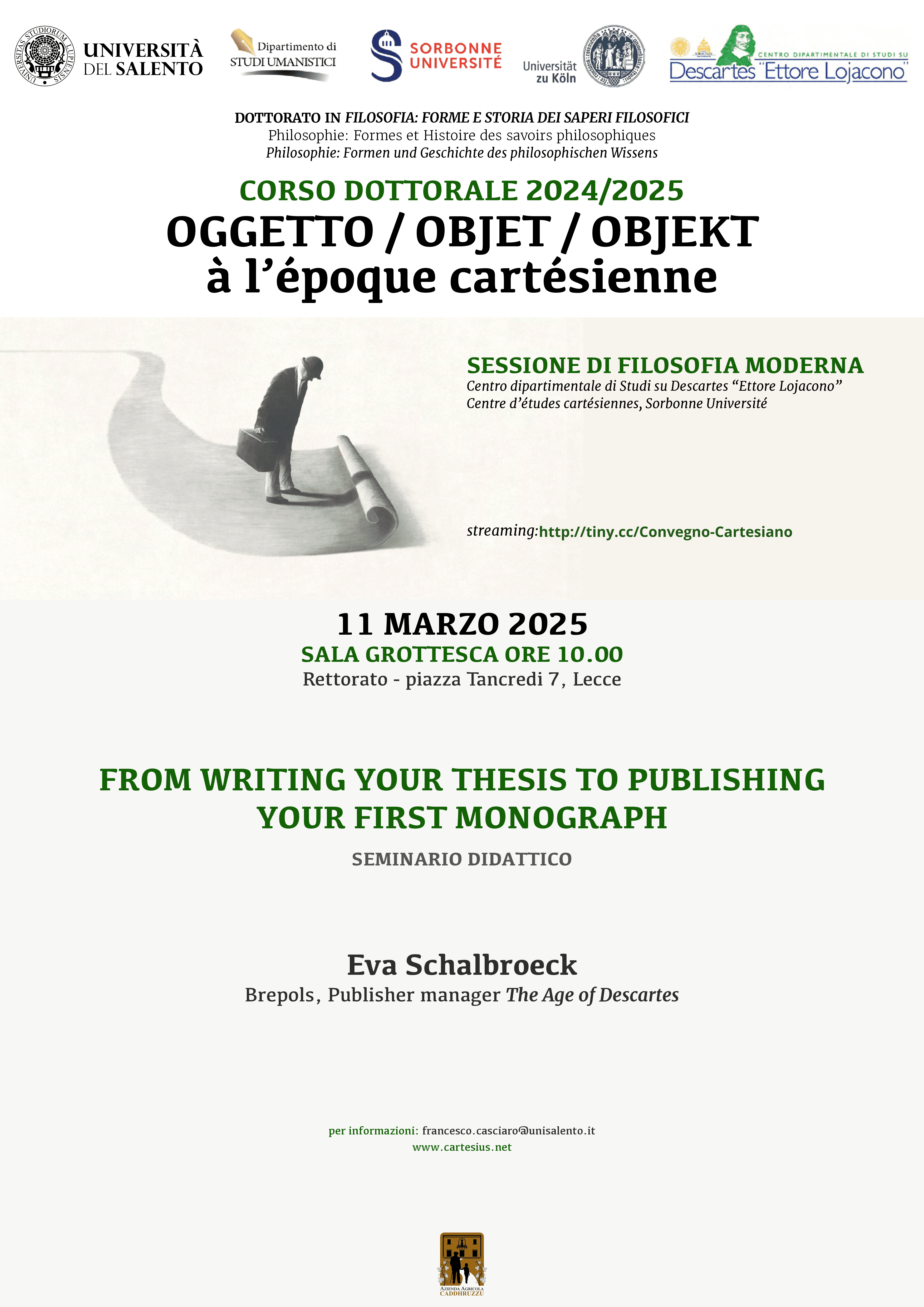 Oggetto/Objet/Object à l'époque cartésienne