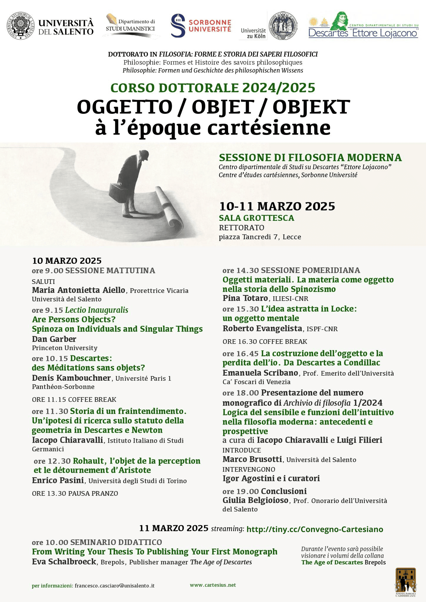 Oggetto/Objet/Object à l'époque cartésienne